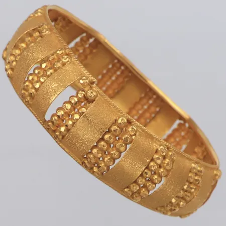 Armband stelt mönsterdekor, defekt, av, 22K Vikt: 27,3 g