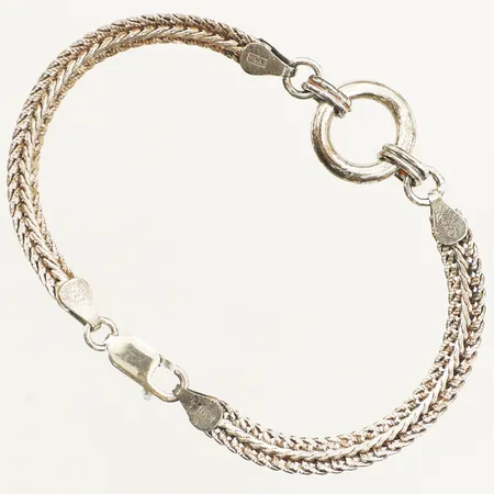 Armband längd 19cm bredd 5mm GHA silver 925/1000 Vikt: 10,2 g