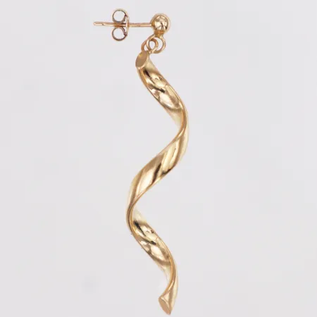 Örhänge udda längd 55mm, ihålig, 18K Vikt: 1,3 g