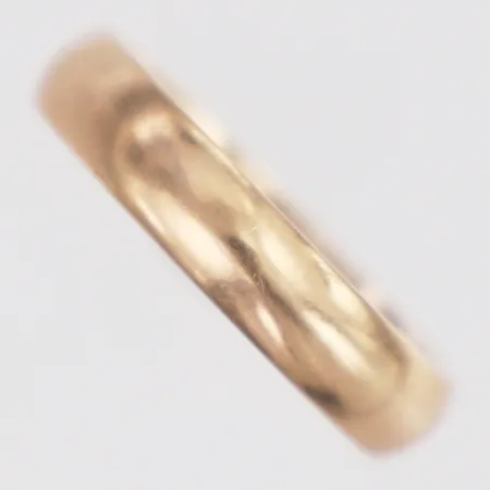 Ring slät stl:15¼, bredd 3,8mm, ograverad, 14K Vikt: 2,5 g
