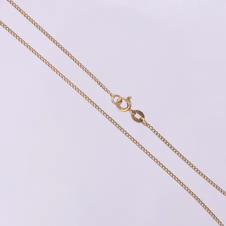 Kedja Pansar, längd 49cm bredd 1,3mm. 18K  Vikt: 2,9 g