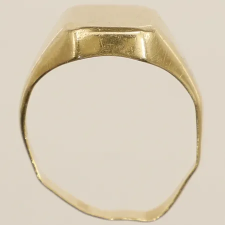 Klackring stl:18 bredd 12mm, bucklig skev 18K Vikt: 3 g