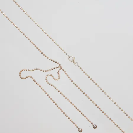 Collier längd 40cm, bredd 1,5-140mm, silver 925/1000 Vikt: 6,1 g