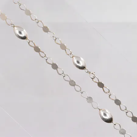 Collier längd 78cm bredd 5,5-9,5mm 925/1000 silver Vikt: 25,6 g
