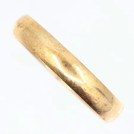 Ring slät stl:19¾, bredd: 3,9mm, gravyr, 18K, Vikt: 3,4 g