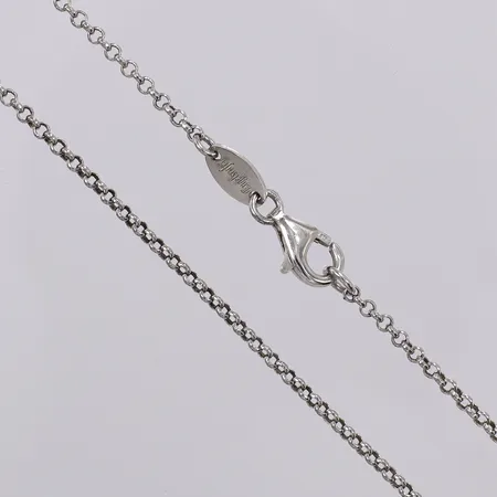 Kedja Engelsraufer ärtlänk längd: ca 60cm bredd: ca 1mm 925/1000 silver Vikt: 5,8 g