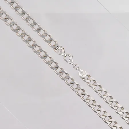 Kedja Pansar 46cm bredd 6,5mm 925/1000 silver Vikt: 32,1 g