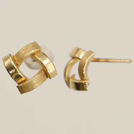 Ett par örhängen Ø7,2mm saknar lås 18K Vikt: 0,8 g