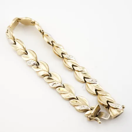 Armband, 18,5cm, bredd 9mm, 14k Vikt: 11,1 g