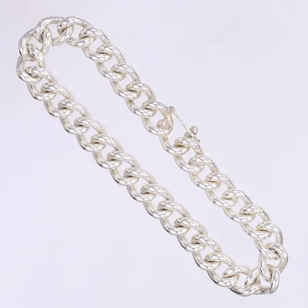 Armband pansar 21cm bredd 9mm silver 925/1000 Vikt: 41,4 g