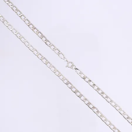 Halskedja pansarlänk 44cm, bredd 5mm, silver 925/1000 Vikt: 19 g