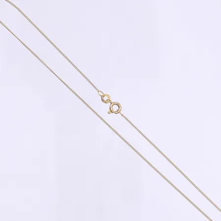 Halskedja pansar 36,5cm bredd 1mm 18K Vikt: 1,4 g
