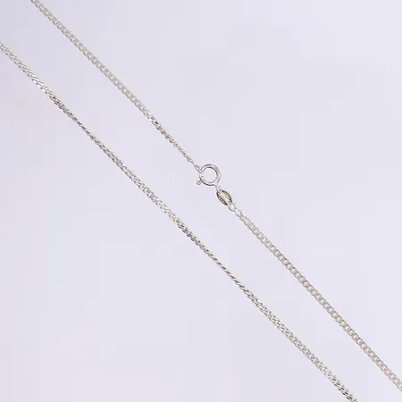 Halskedja pansarlänk 61cm bredd 2mm tillv. Guldfynd, silver 925/1000 Vikt: 6,6 g