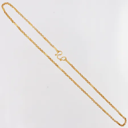 Kedja längd 31,5cm, bredd 1,9mm, thaiguld, 23K Vikt: 3,8 g
