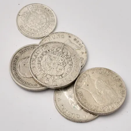Mynt i silver, 800/1000, 81,75g.