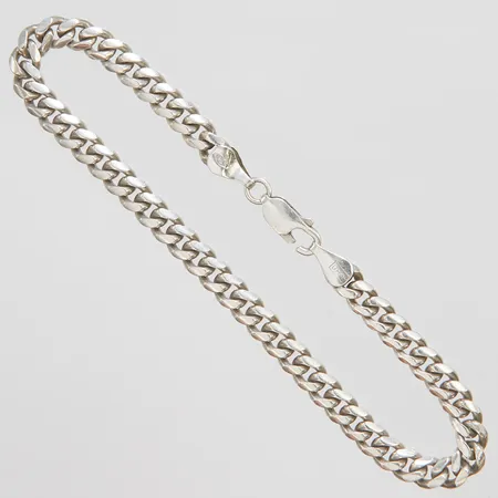 Armband Pansar längd 20,5cm, bredd 5mm, defekt lås, GHA, silver 925/1000 Vikt: 12,6 g