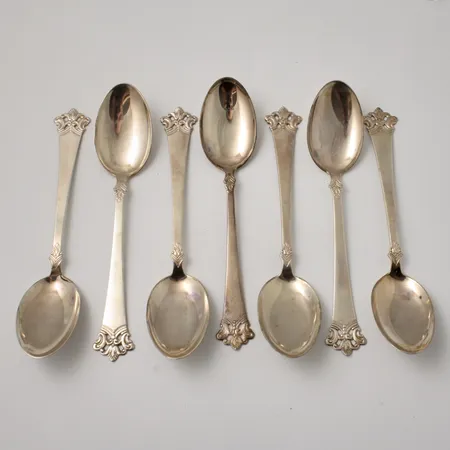 7st skedar, 18,7cm, Anitra, Th Marthinsen, silver 830/1000, 222,97g.