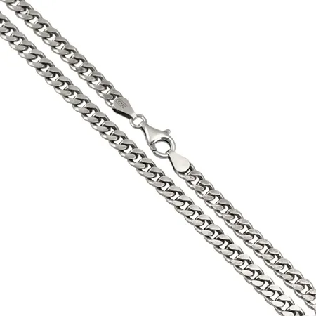 Halskedja Pansar Guldfynd silver 925/1000, längd 50,5 cm, bredd 5,5 mm, tjocklek 2 mm Vikt: 32,1 g