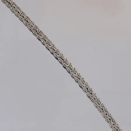 Armband längd 19,5cm, bredd 6,3mm, vitguld, 18K  Vikt: 18,9 g