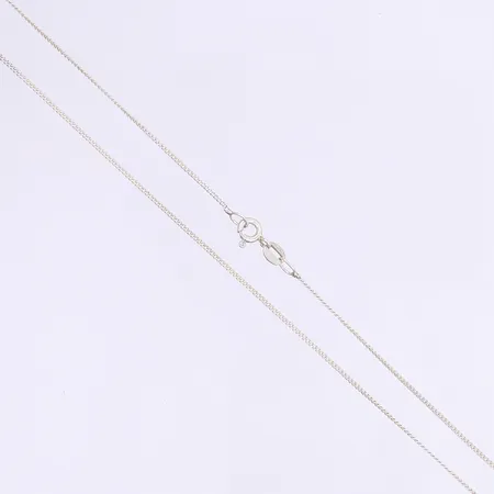 Halskedja pansarlänk 45cm bredd 1mm silver 925/1000 Vikt: 1,4 g