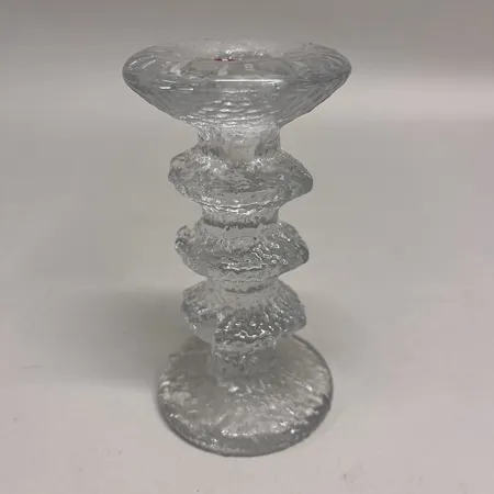Ljusstake Festivo Timo Sarpaneva Iittala, höjd 14,5cm, etikettmärkt, glas Skickas med paket.