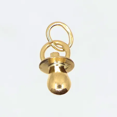 Hänge napp, längd: 15mm, bredd: 6mm, 18K, Vikt: 0,5 g