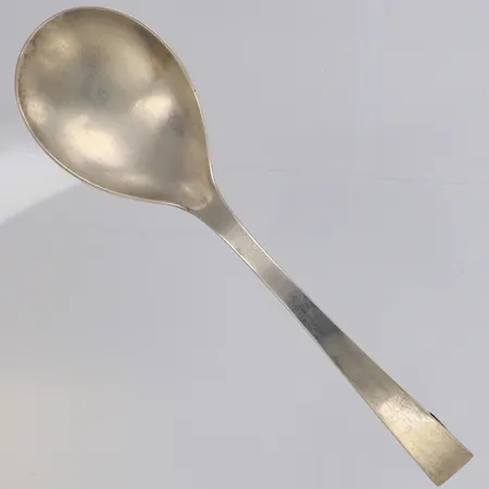 Uppläggningssked, längd 20cm, Markströms Guldsmeds Ab K G Uppsala 1940-tal, silver 830/1000 Vikt: 60 g