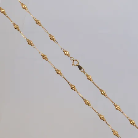 Collier längd 41cm, bredd 4,4mm, 18K  Vikt: 8,5 g