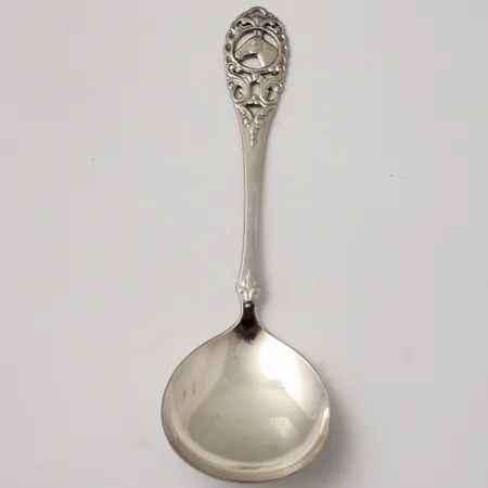 Serveringssked hästmotiv modell Veddeløp David Andersen/Ottar Hval, 830/1000, 49,02g.