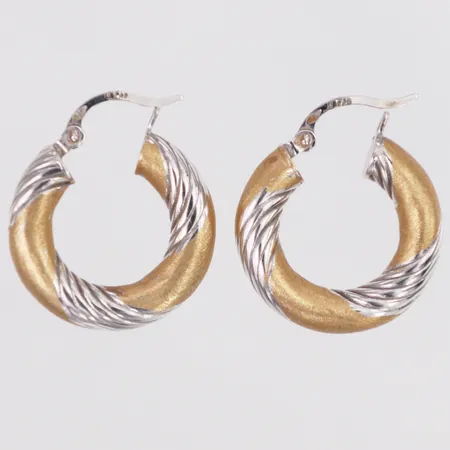 Örhängen tvåfärgade GFAB längd 20mm, 18K Vikt: 2,8 g