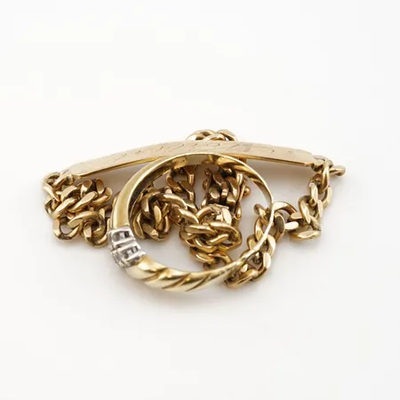 Diverse guld, 14k Vikt: 14,3 g