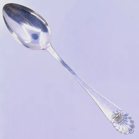 6 skedar modell Snäck längd 12,5 cm silver 830/1000. Vikt: 69,1 g