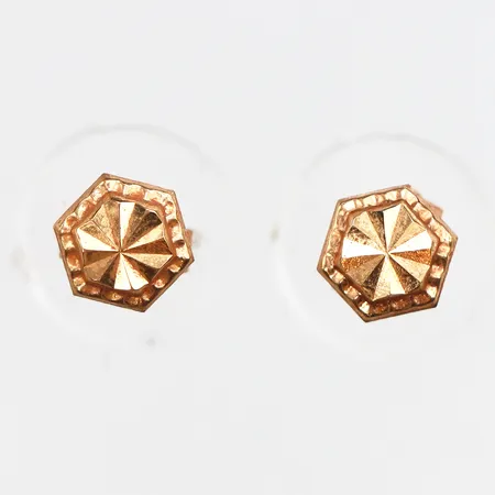 Ett par örhängen Ø5,8mm, stift, 18K Vikt: 0,5 g