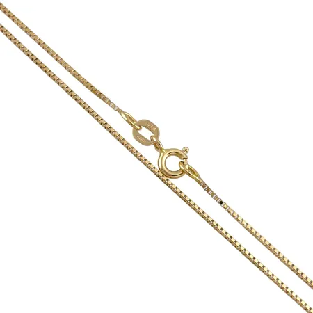 Halskedja Venezia i 18K guld, Balestra, Guldfynd (GFAB), längd 46,0 cm, bredd 0,8 mm, fint skick Vikt: 2,7 g
