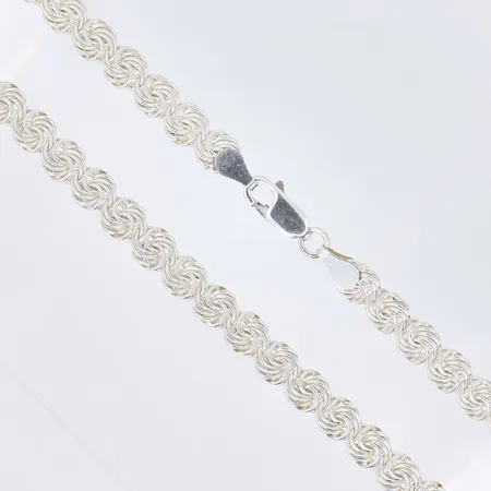 Collier längd 44cm, bredd 5,7mm, GFAB, 925/1000 Silver, Vikt: 11,5 g