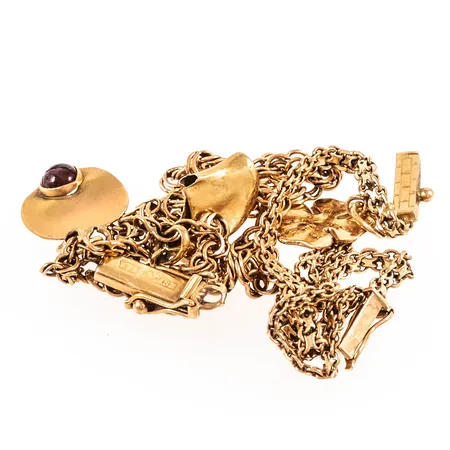 Diverse defekt guld 18K 8,4g.