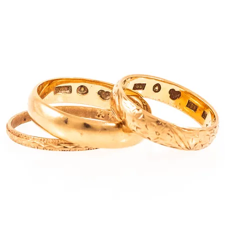Diverse graverat guld 18K 10,0g. 
