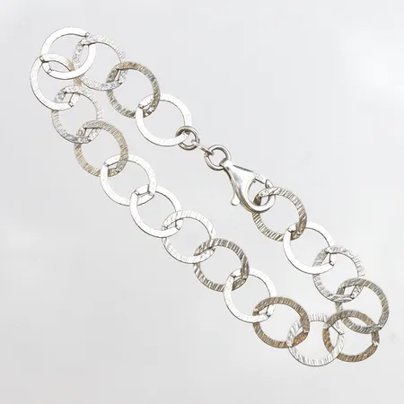 Armband, 19cm, bredd: 10mm, Guldfynd, 925/1000 silver Vikt: 4,8 g