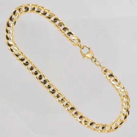 Armband Pansar längd 22cm bredd ca 5,5mm 14K Vikt: 10,8 g