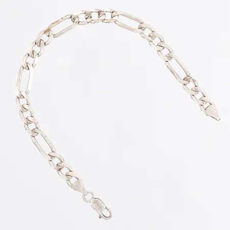 Armband Figaro 20,5cm bredd: 6mm, silver 925/1000 Vikt: 13 g