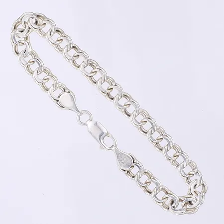 Armband Bismarck 18,5cm bredd 7mm silver 925/1000 Vikt: 9,4 g