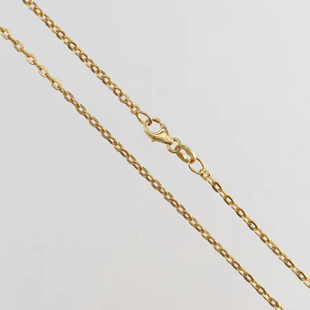Kedja Ankar längd 51cm bredd 2mm ojämn länk 14K. Vikt: 1,9 g