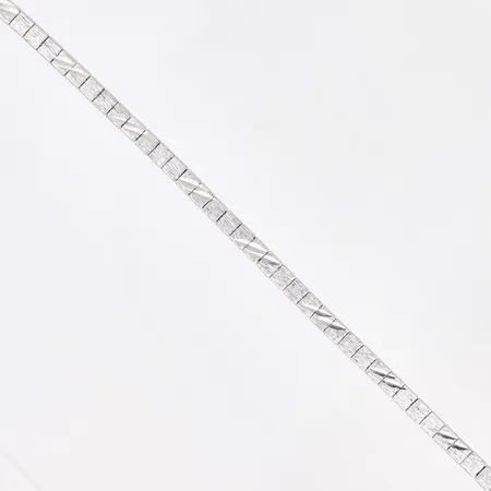 Armband halvstelt, längd: 18cm bredd: 2,4mm, silver 835/1000, Vikt: 4,8 g
