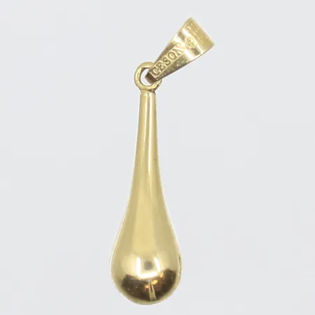 Hänge droppe 24x6mm 18K  Vikt: 0,6 g