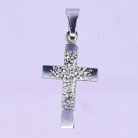 Hänge Kors längd 16mm bredd 11mm silver 925/1000. Vikt: 0,8 g