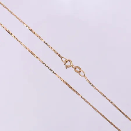 Kedja Venezia längd ca 42,5cm, bredd 1mm, Balestra, Italien, 18K. Vikt: 4,1 g