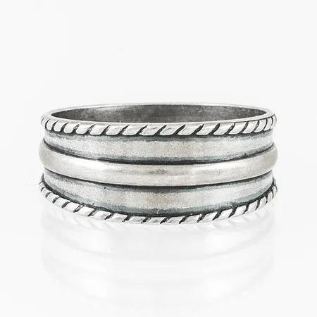 Ring Karjaa Kalevala Koru Finland stl:22 bredd 6,2-10mm, silver 925/1000 5,5g. 