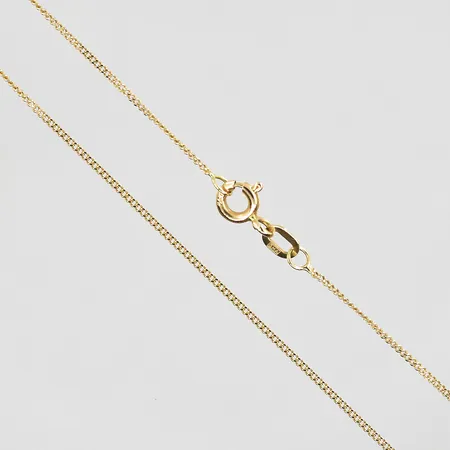 Kedja Pansar GHA längd 44½cm, bredd 1mm, 18K. Vikt: 1,7 g