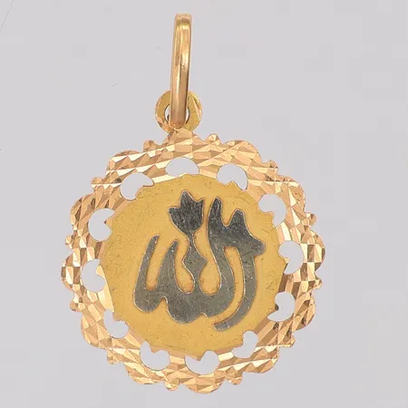 Hänge Allah 28mm, 18K Vikt: 2,8 g