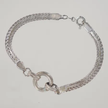 Armband längd 18,5 cm bredd 5-14 mm, silver 925/1000 8gr  Vikt: 8 g